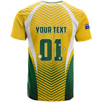 Personalised Australia Soccer T Shirt Matildas Sporty Yellow Version - Shopicos