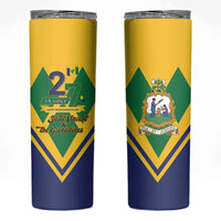 Saint Vincent and the Grenadines Independence Day Skinny Tumbler Simple Style - Shopicos