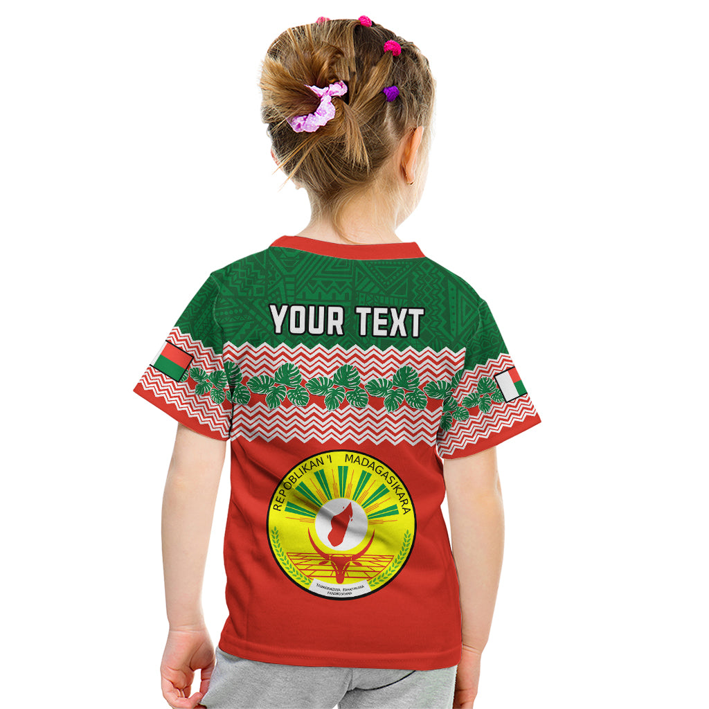 Personalised Madagascar Kid T Shirt Madagasikara Seal Baobab African Pattern - Shopicos