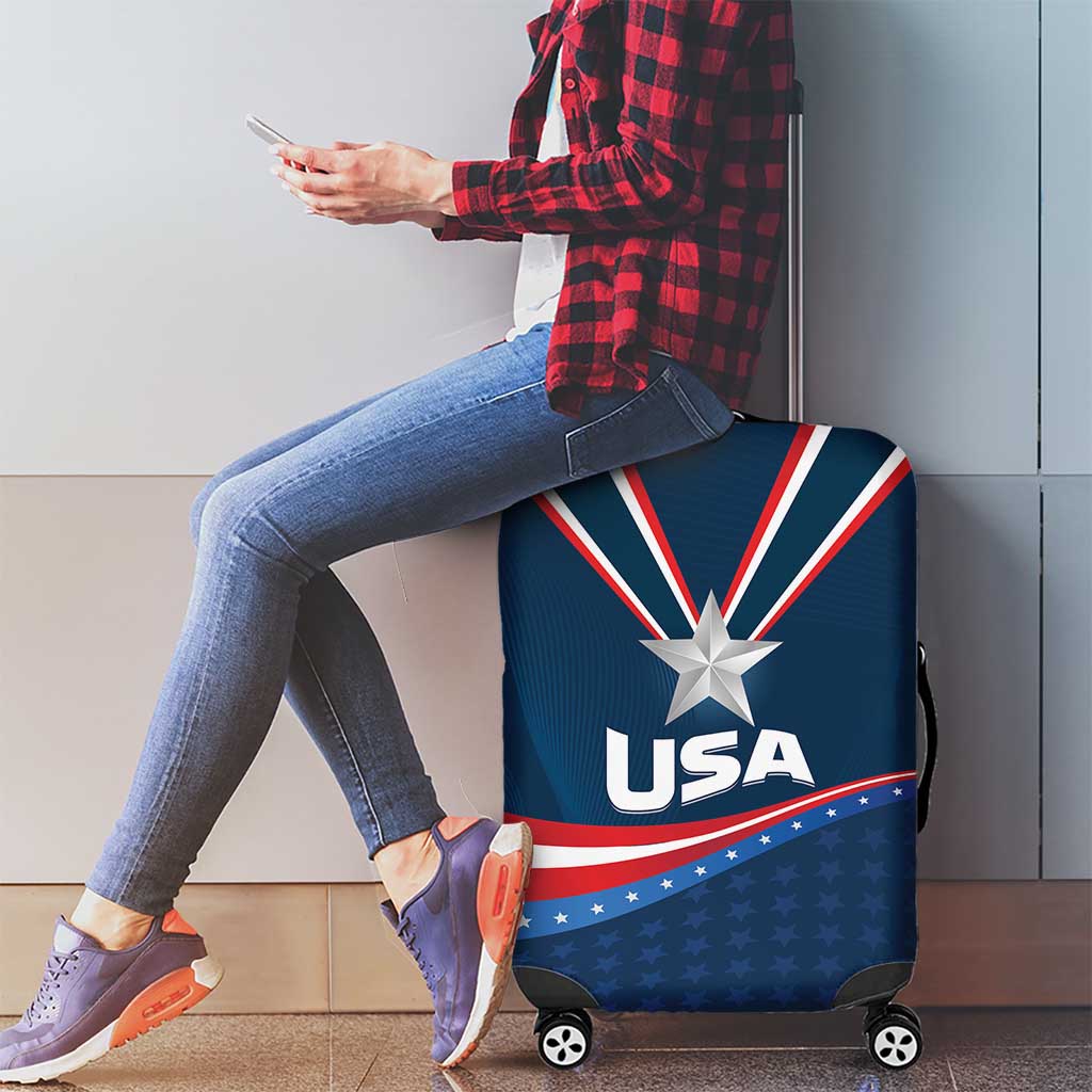 USA Star Medal Luggage Cover United States of America Champion - Shopicos