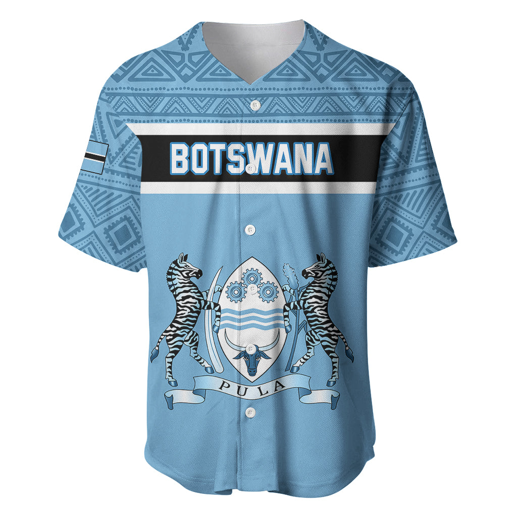 Botswana Baseball Jersey Tswana Pula African Pattern - Shopicos
