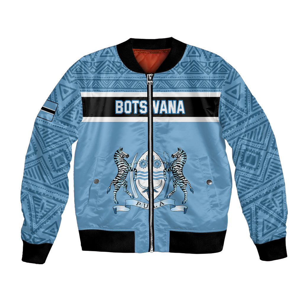 Botswana Bomber Jacket Tswana Pula African Pattern - Shopicos