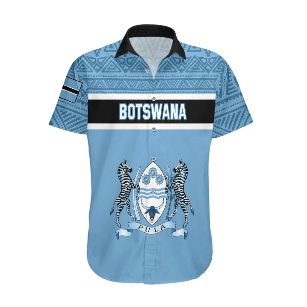 Botswana Hawaiian Shirt Tswana Pula African Pattern - Shopicos