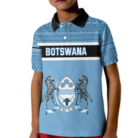 Botswana Kid Polo Shirt Tswana Pula African Pattern - Shopicos