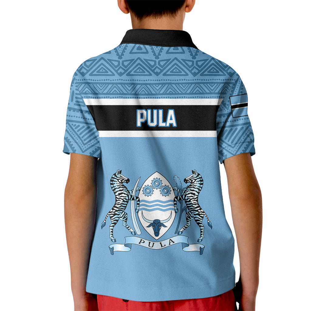 Botswana Kid Polo Shirt Tswana Pula African Pattern - Shopicos