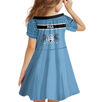 Botswana Kid Short Sleeve Dress Tswana Pula African Pattern - Shopicos