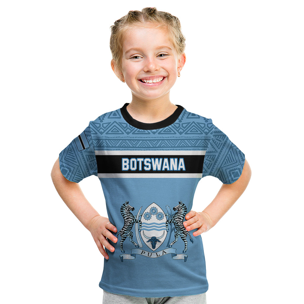 Botswana Kid T Shirt Tswana Pula African Pattern - Shopicos