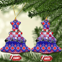 Croatia Christmas Ceramic Ornament Sretan Bozic Croatian Embroidery Patterns - Shopicos