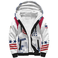 Personalized USA 2024 Soccer Sherpa Hoodie The Stars and Stripes Go Champion - Shopicos
