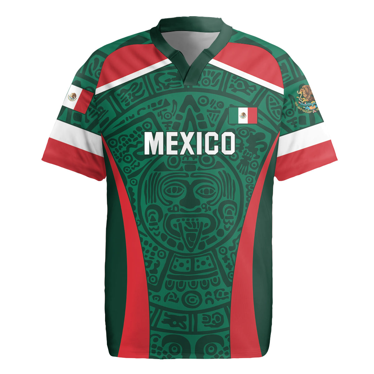 Personalized Mexico 2024 Football Rugby Jersey El Tri Go Champion - Shopicos