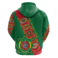 Turkmenistan Flag Day Hoodie Turkmenistan Bitaraplygyn watanydyr - Shopicos