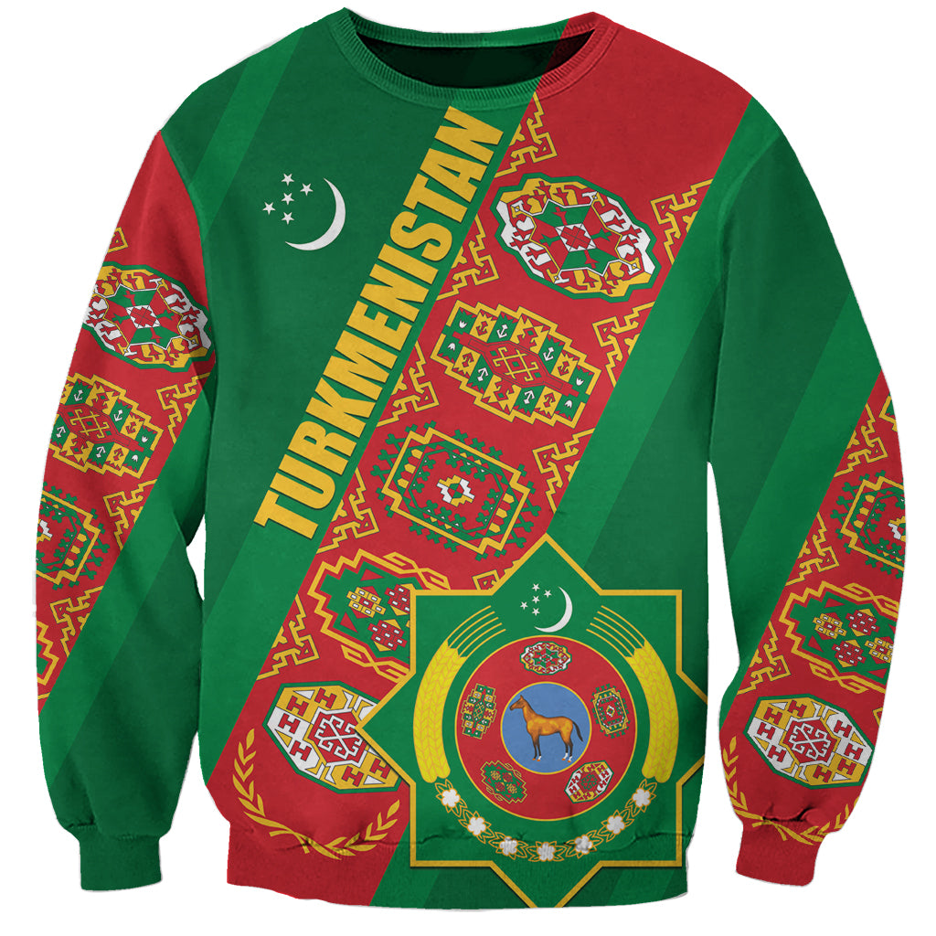 Turkmenistan Flag Day Sweatshirt Turkmenistan Bitaraplygyn watanydyr - Shopicos