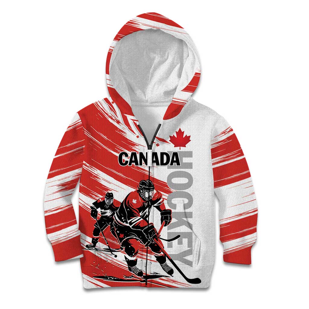 Custom Canada Hockey Kid Hoodie Canada Owns Hockey - Shopicos