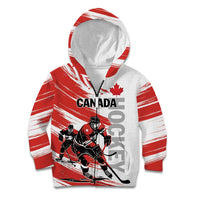Custom Canada Hockey Kid Hoodie Canada Owns Hockey - Shopicos