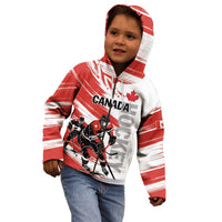 Custom Canada Hockey Kid Hoodie Canada Owns Hockey - Shopicos