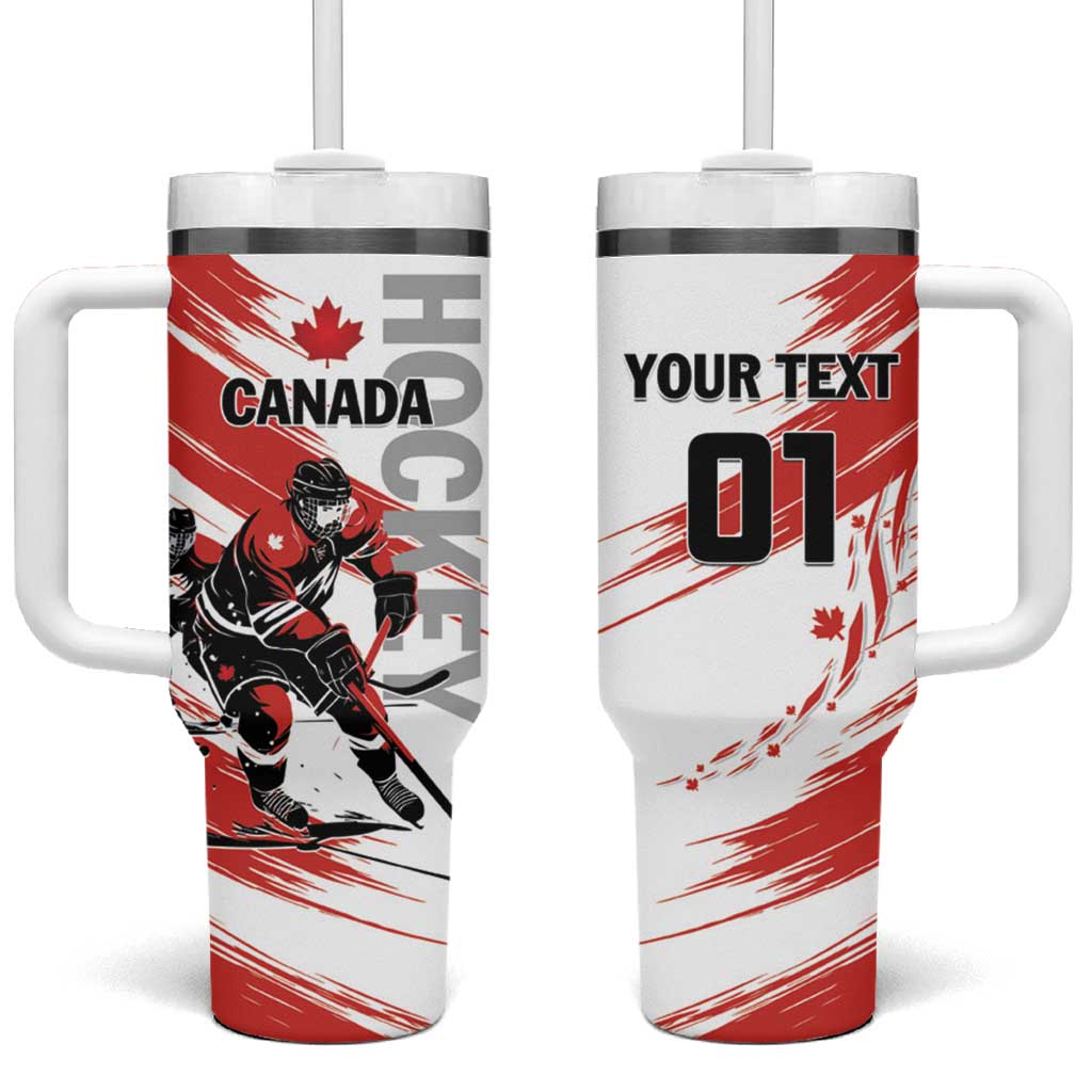 Custom Canada Hockey Tumbler With Handle Canada Owns Hockey - Shopicos