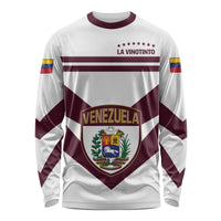 Personalized Venezuela 2024 Football Long Sleeve Shirt Mano tengo fe La Vinotinto - Shopicos