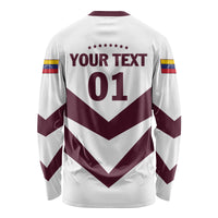 Personalized Venezuela 2024 Football Long Sleeve Shirt Mano tengo fe La Vinotinto - Shopicos