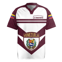Personalized Venezuela 2024 Football Rugby Jersey Mano tengo fe La Vinotinto - Shopicos