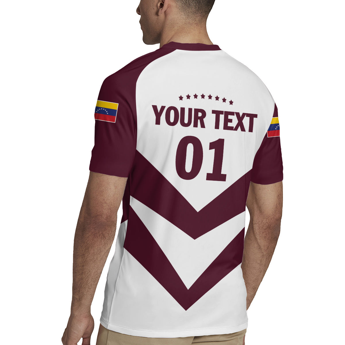 Personalized Venezuela 2024 Football Rugby Jersey Mano tengo fe La Vinotinto - Shopicos
