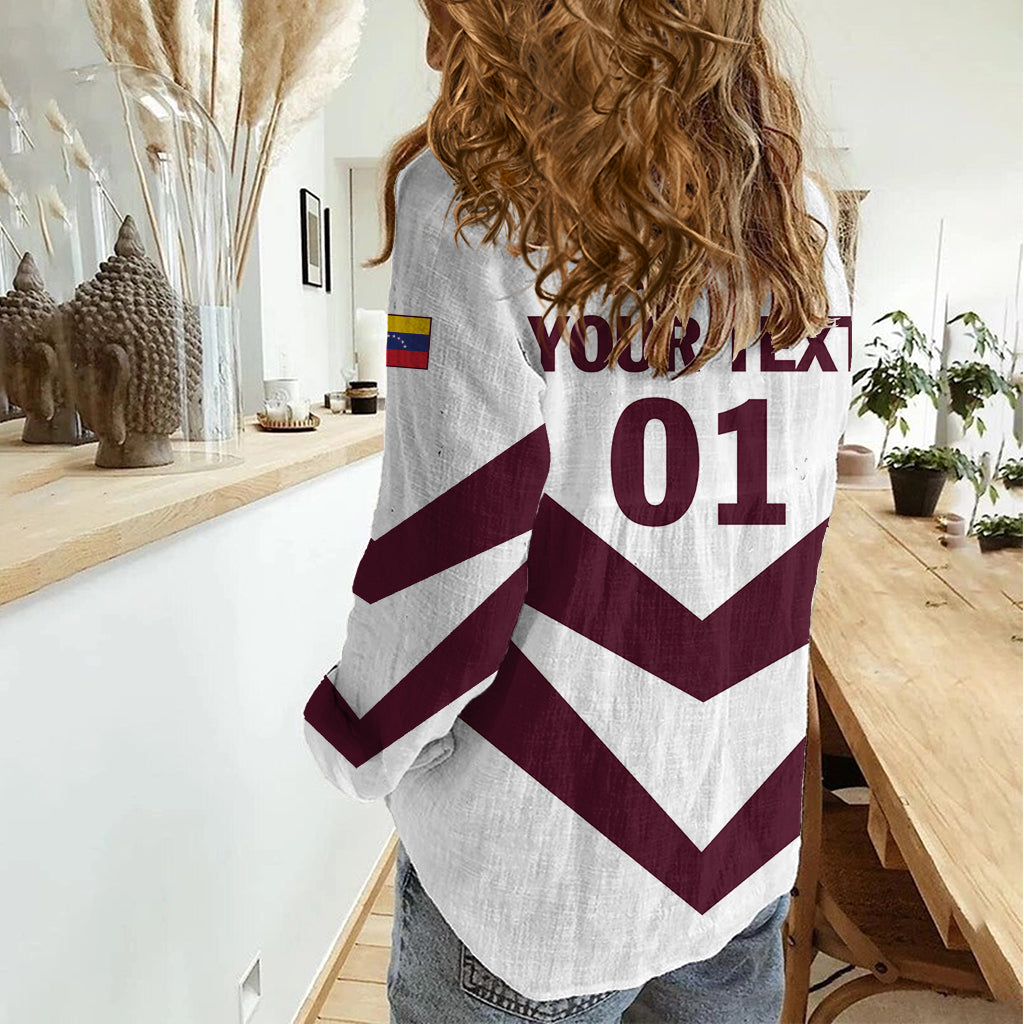 Personalized Venezuela 2024 Football Women Casual Shirt Mano tengo fe La Vinotinto - Shopicos