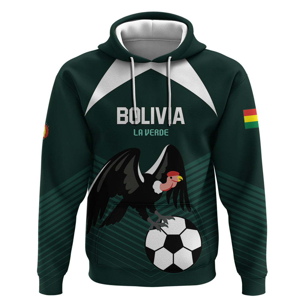 Personalized Bolivia 2024 Football Hoodie La Verd Go Champion - Shopicos