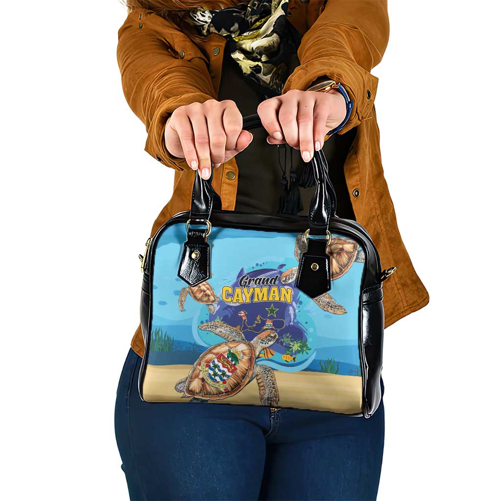 Grand Cayman Map Sea Turtle Shoulder Handbag Ocean Vibes