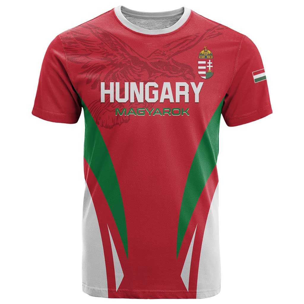 Custom Hungary 2024 Football T Shirt Hajra Magyarok - Shopicos