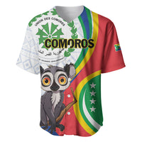 Comoros Independence Day Baseball Jersey 1975 Komori Mongoose Lemur African Pattern - Shopicos
