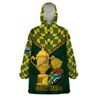 Custom South Africa Rugby Wearable Blanket Hoodie Go Bokke Champion 2023 World Cup - Shopicos
