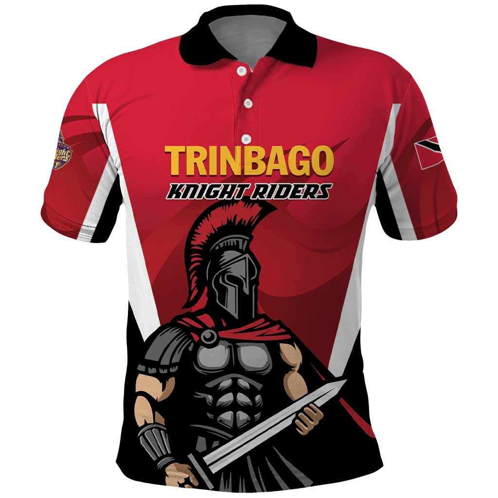 Custom Trinidad and Tobago Cricket Knight Riders Polo Shirt Trinbago Wave The Red - Shopicos