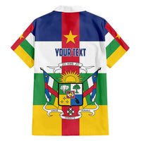 Personalized Central African Republic Hawaiian Shirt Zo Kwe Zo Flag Style - Shopicos