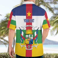 Personalized Central African Republic Hawaiian Shirt Zo Kwe Zo Flag Style - Shopicos