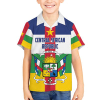 Personalized Central African Republic Hawaiian Shirt Zo Kwe Zo Flag Style - Shopicos