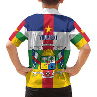 Personalized Central African Republic Hawaiian Shirt Zo Kwe Zo Flag Style - Shopicos