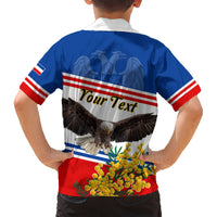 Serbia and Montenegro National Day Hawaiian Shirt Eagle With Mimosa Flower - Shopicos