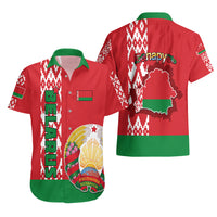 Belarus Hawaiian Shirt Belarusian Coat Of Arms Flag Style - Shopicos