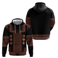 Bulgaria Traditional Pattern Red Hoodie Balkan Culture - Shopicos