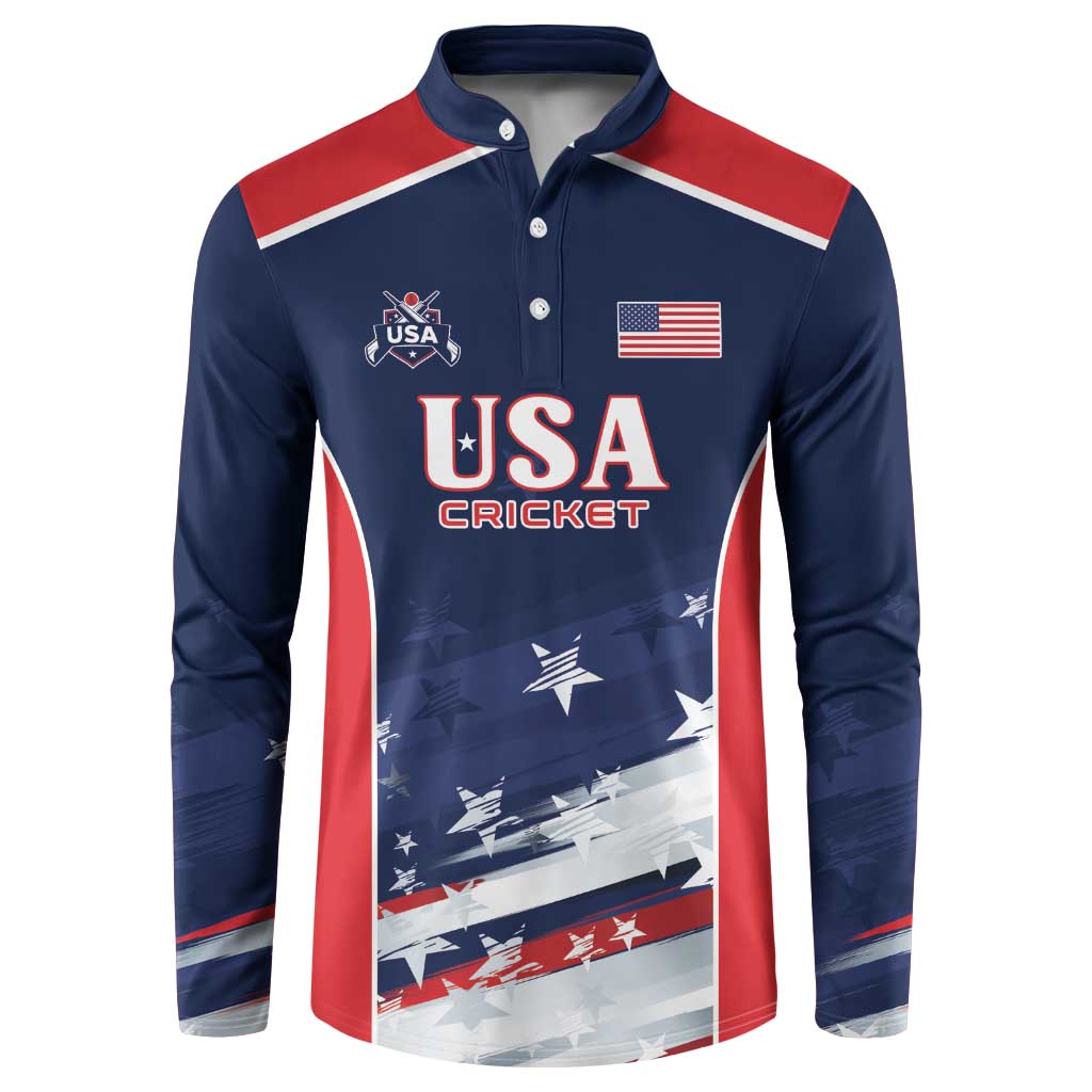 Custom USA Cricket Button Sweatshirt US Team Play Bold Play Proud - Shopicos