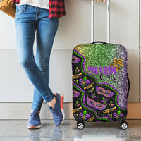 Mardi Gras Luggage Cover Colorful Style - Shopicos
