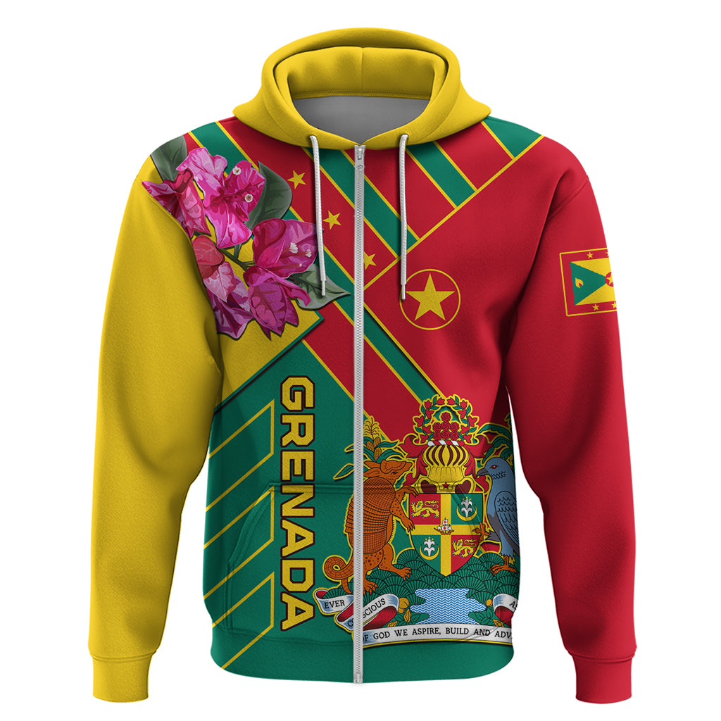 Grenada Zip Hoodie Gwenad Bougainvillea Special Version - Shopicos