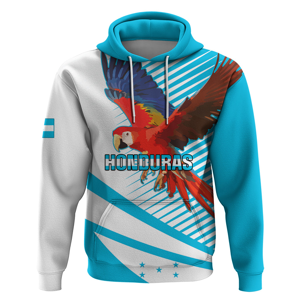 Personalised Honduras Hoodie Coat Of Arms With Scarlet Macaw - Shopicos