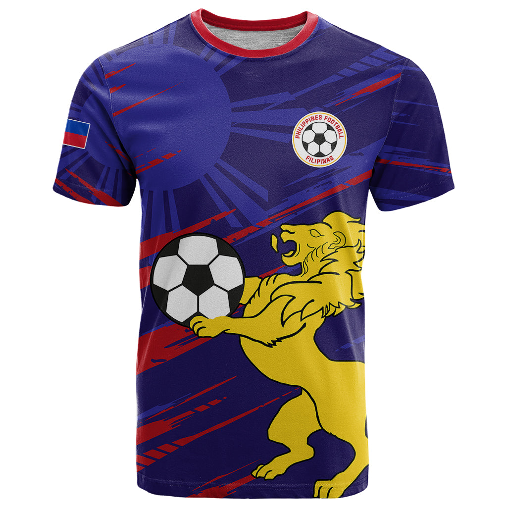Personalised Philippines Football T Shirt Filipinas Lion Sporty Style - Shopicos