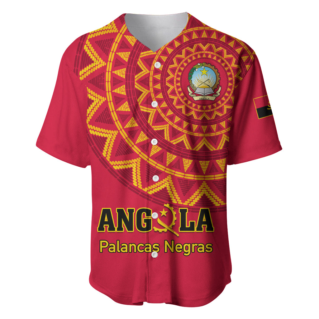 Angola Football Baseball Jersey Go Palancas Negras Red Version - Shopicos