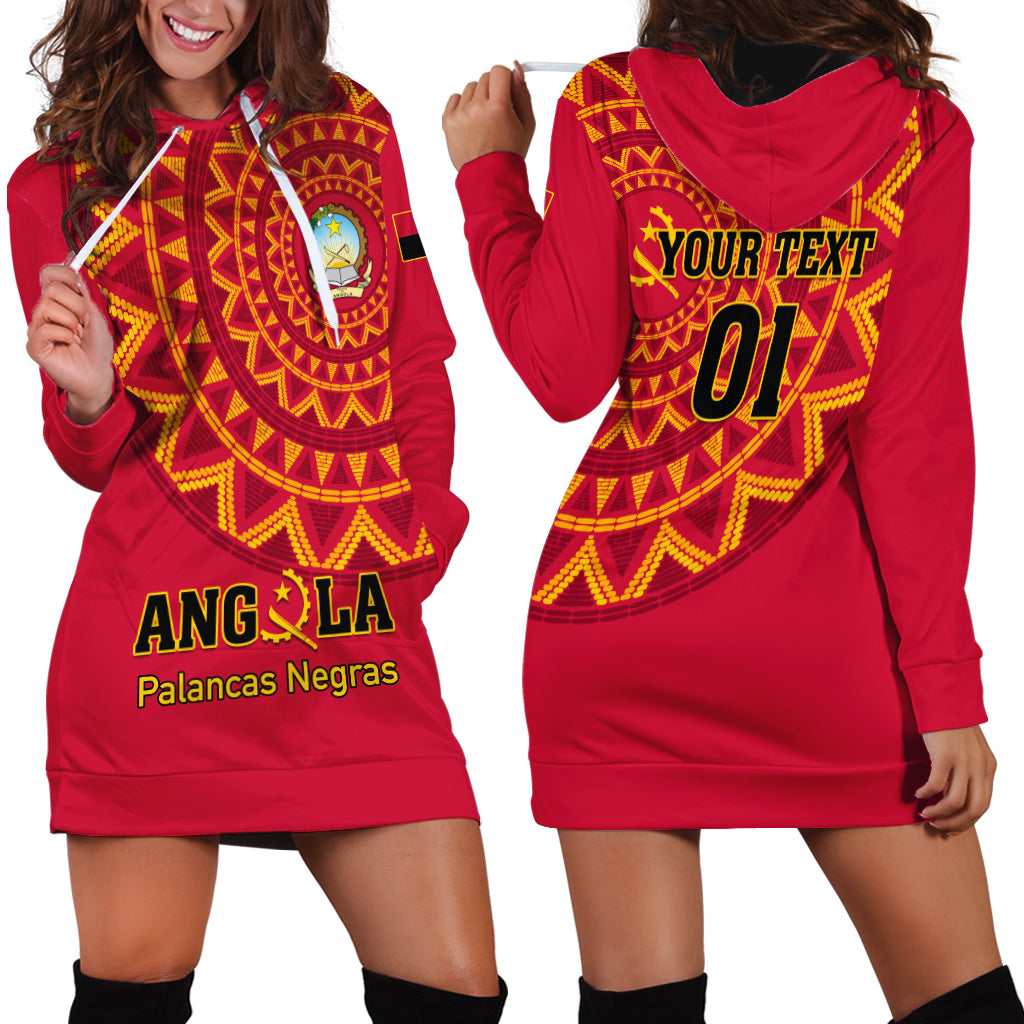 Angola Football Hoodie Dress Go Palancas Negras Red Version - Shopicos