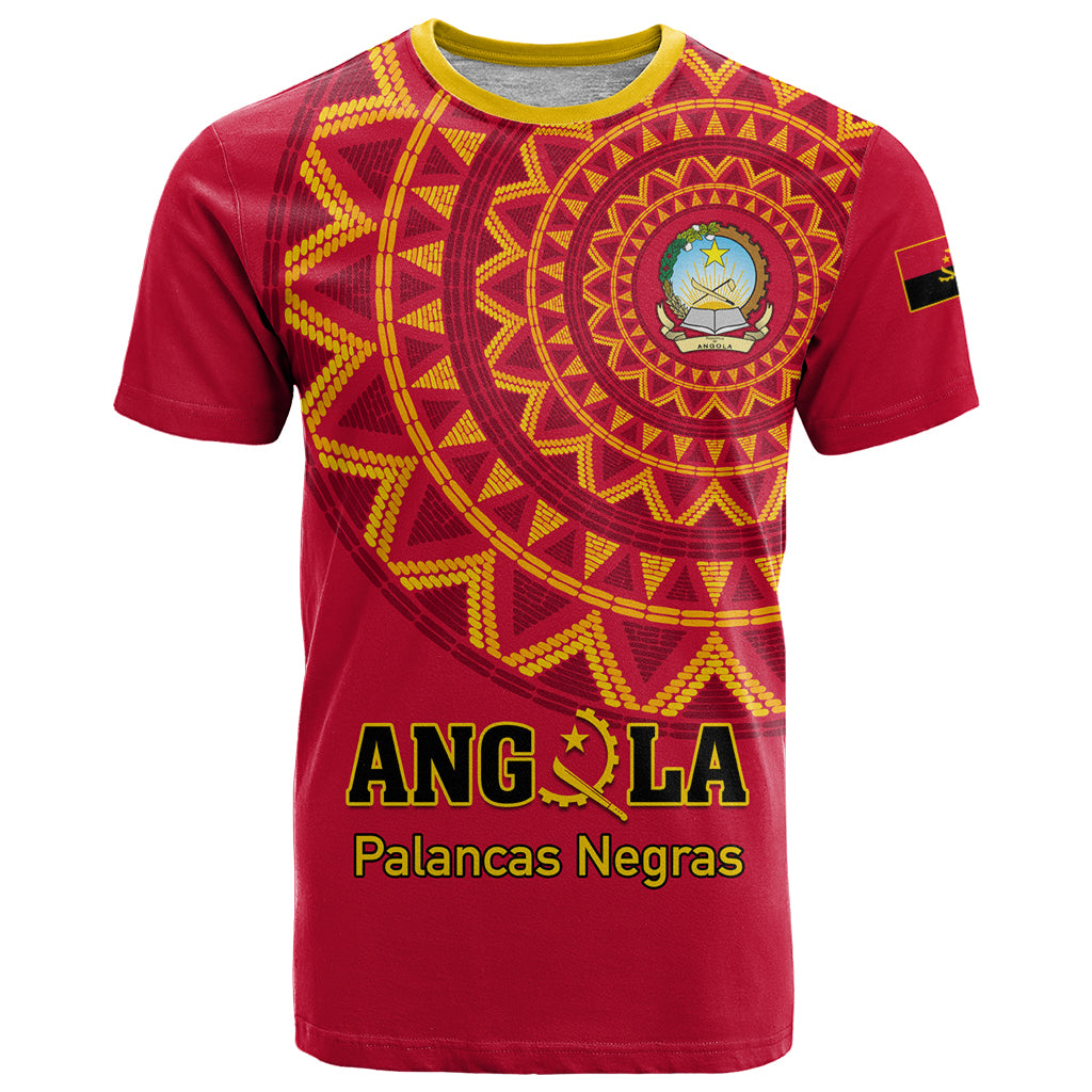 Angola Football T Shirt Go Palancas Negras Red Version - Shopicos