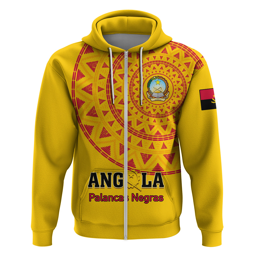 Angola Football Hoodie Go Palancas Negras Yellow Version - Shopicos