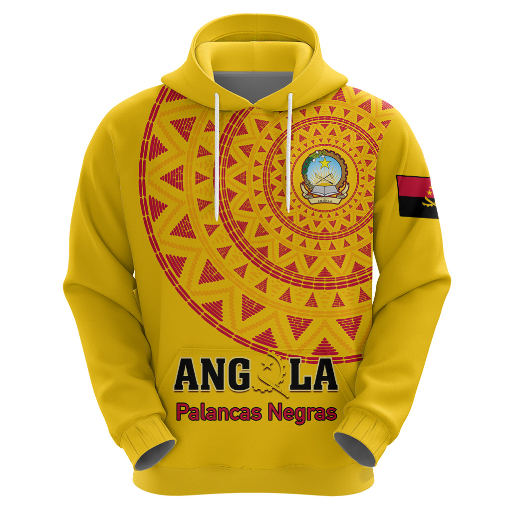 Angola Football Hoodie Go Palancas Negras Yellow Version - Shopicos