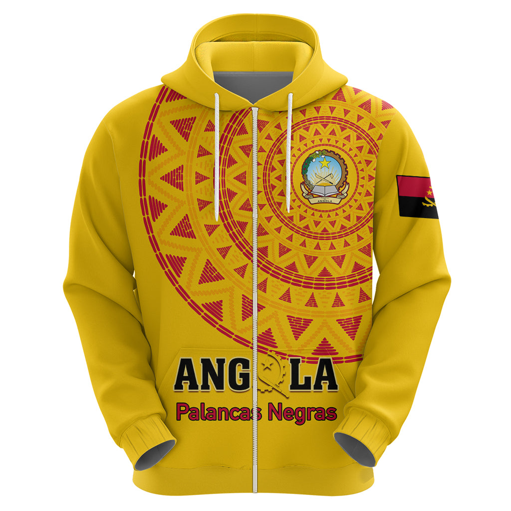 Angola Football Hoodie Go Palancas Negras Yellow Version - Shopicos