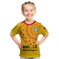Angola Football Kid T Shirt Go Palancas Negras Yellow Version - Shopicos